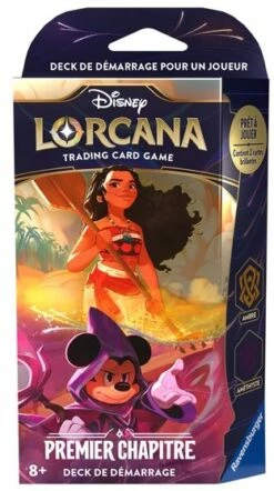 Ravensburger Lorcana - Set 1 : Deck De Démarrage - Vaiana Et Mickey (Ambre Améthyste)