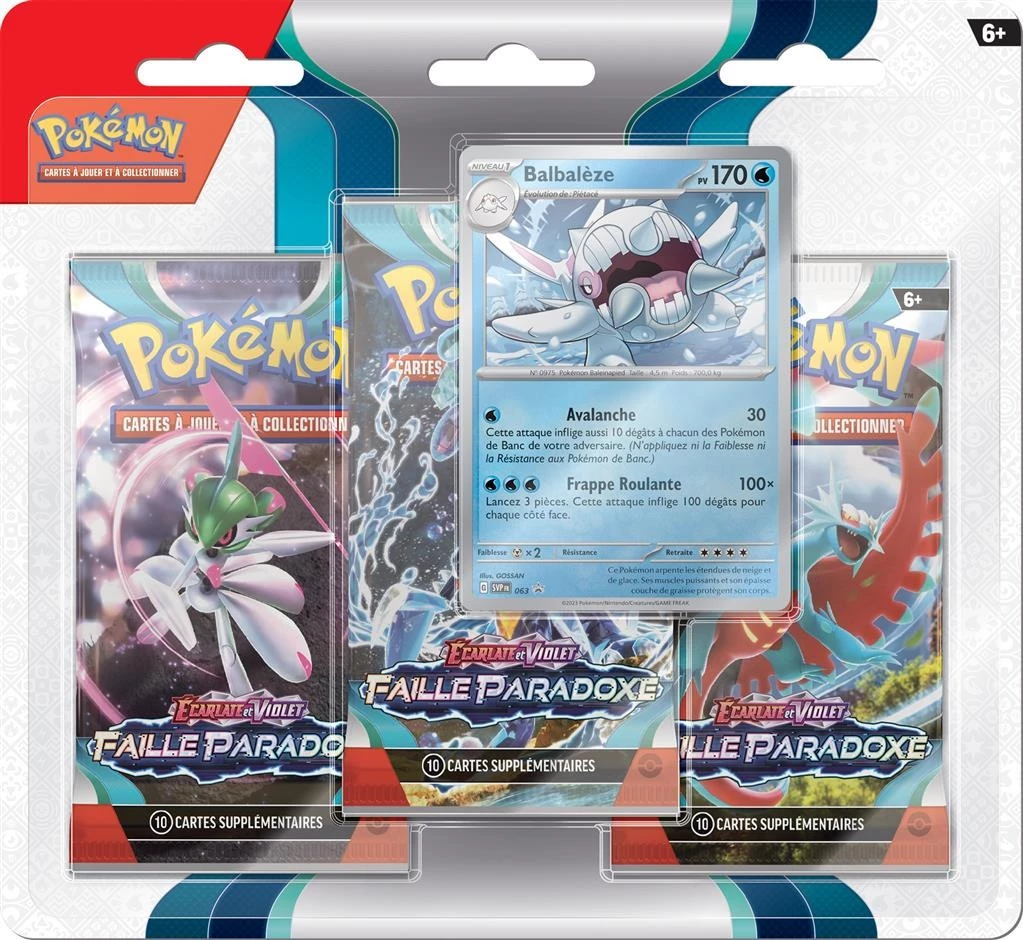 Pokemon EV04 : Pack 3 Boosters Faille Paradoxe – Image 2